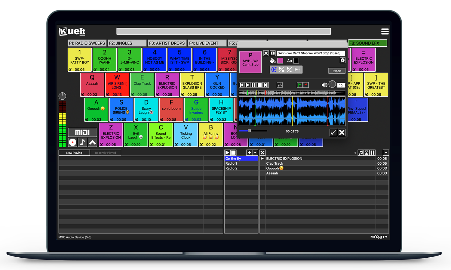 KueIt 3.1 desktop soundboard app