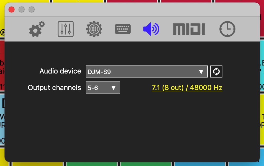 kueit audio settings window